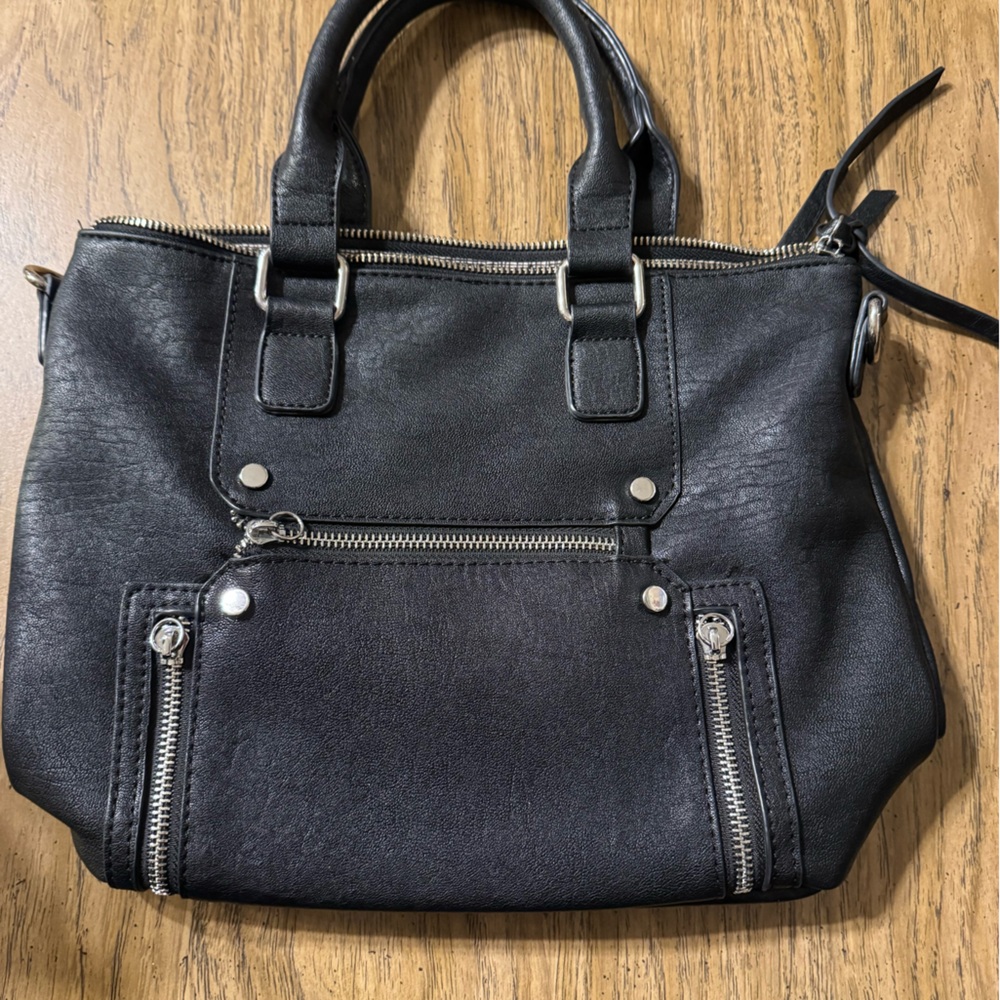 Antik Kraft Elegant Black Satchel